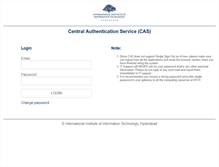Tablet Screenshot of login.iiit.ac.in
